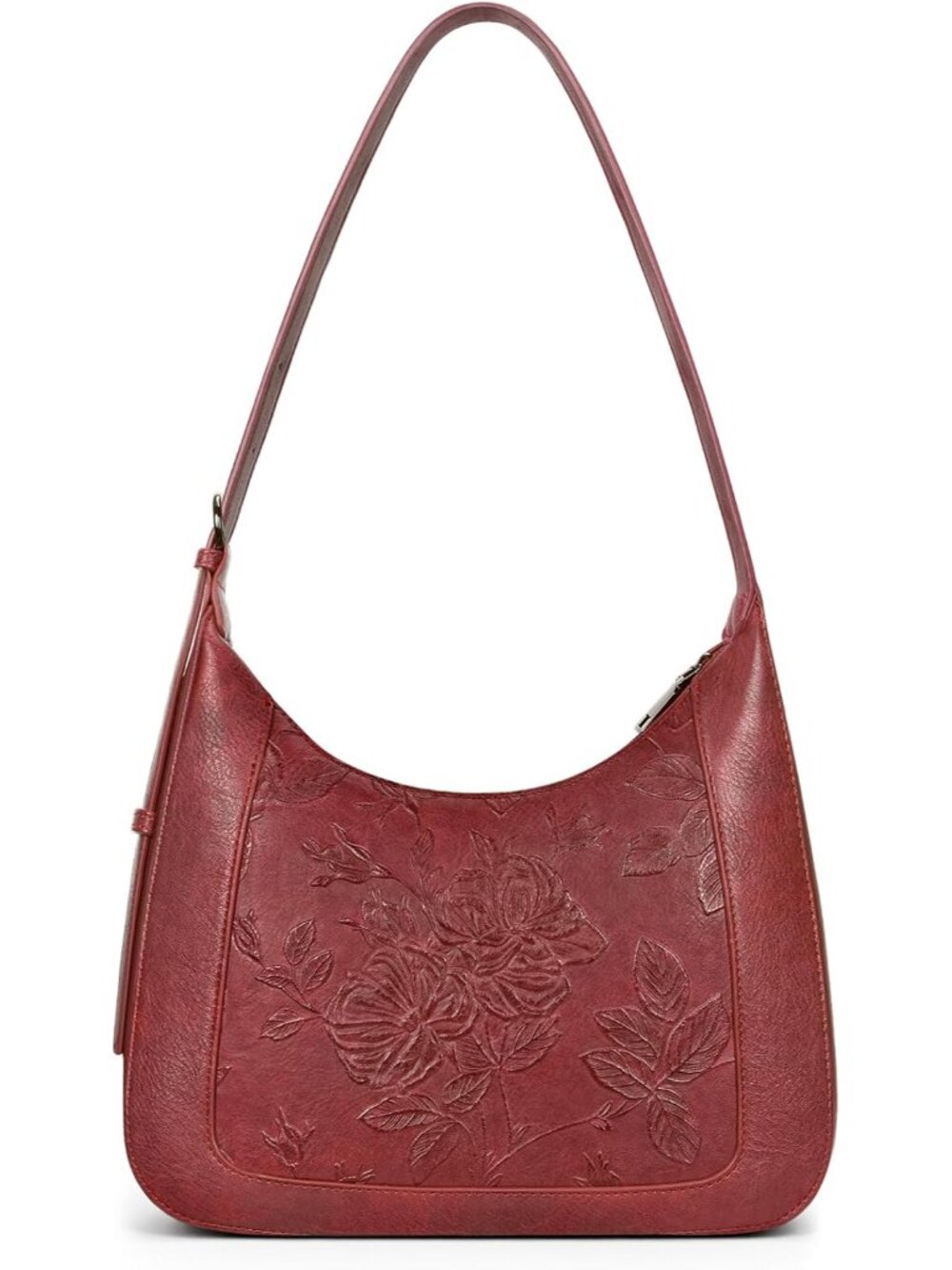 Small Crescent Shoulder Bag for Women,Vegan Leather Purses for Daily Travel